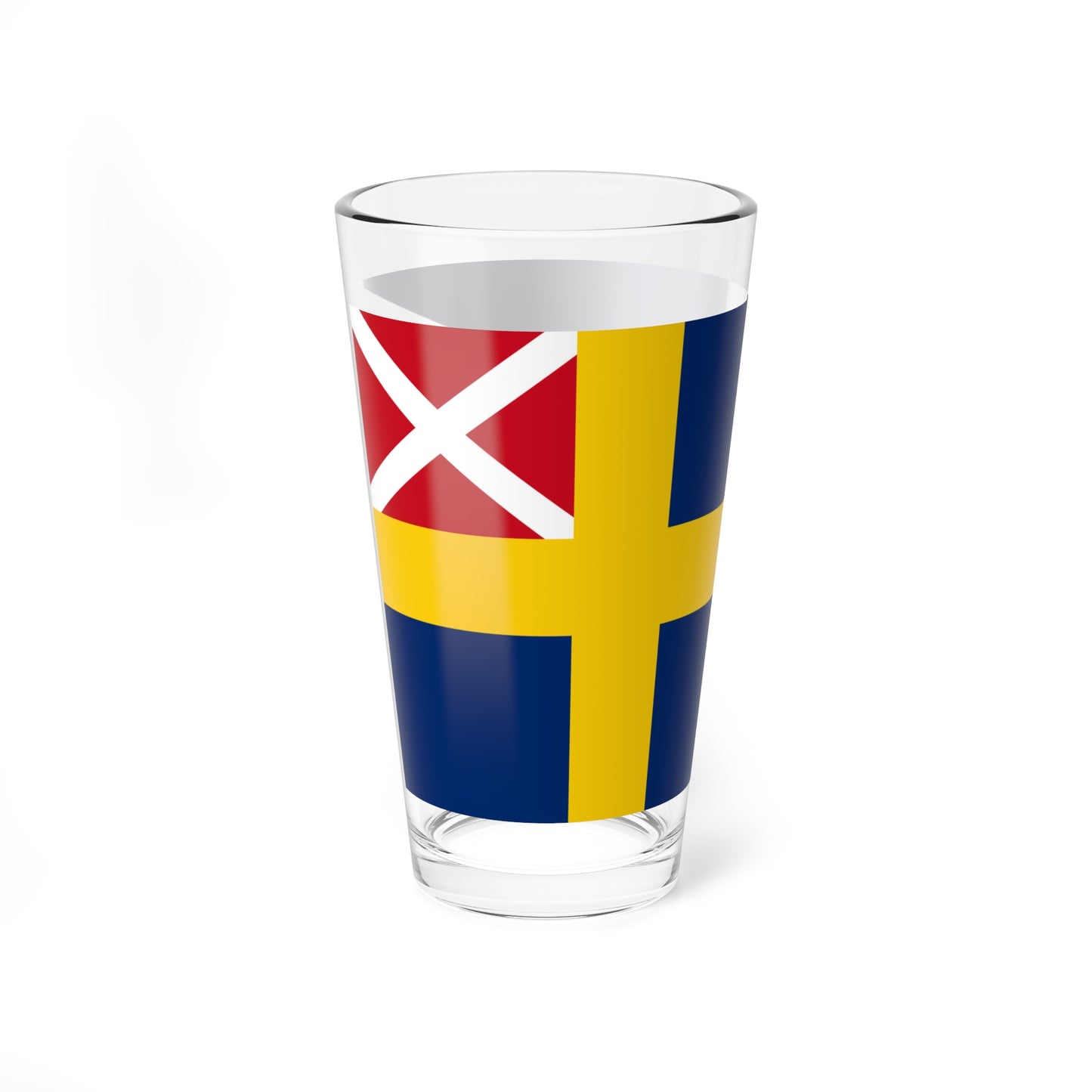 Flag of Sweden 1818-1844 alternative (Estonia) Pint Glass 16oz