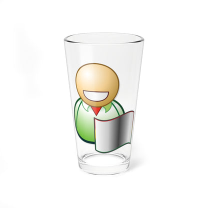 Nuvola Bolivian man icon (Bolivia) Pint Glass 16oz