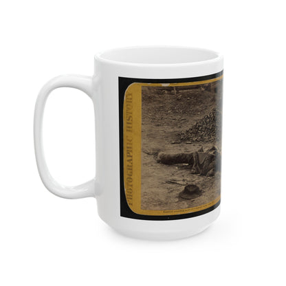 A Rebel Soldier, Killed In The Trenches Before Petersburgh (I.E. Petersburg) ... (U.S. Civil War) White Coffee Mug