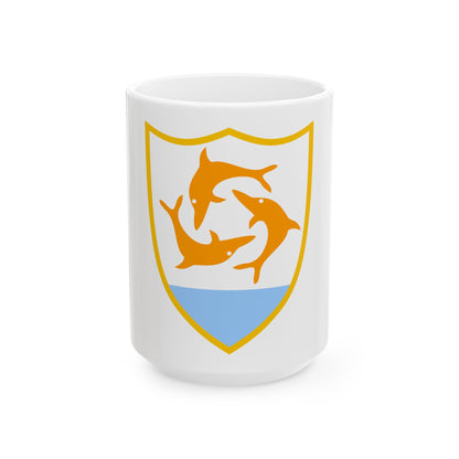 Coat of arms of Anguilla - White Coffee Mug