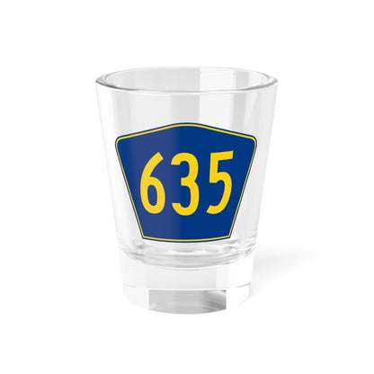 PR secondary 635 (Puerto Rico) (Road Sign) Shot Glass 1.5oz