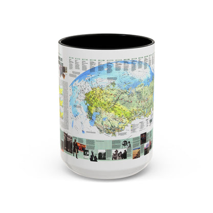 Russia - Communism to Capitalism (1993) (Map) Accent Coffee Mug