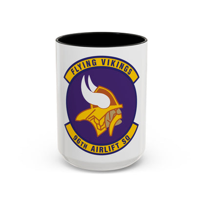 96th Airlift Squadron (U.S. Air Force) Accent Coffee Mug