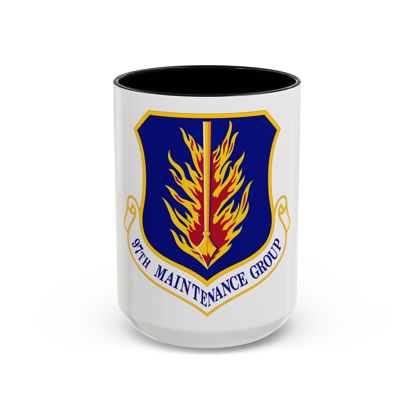97 Maintenance Group AETC (U.S. Air Force) Accent Coffee Mug