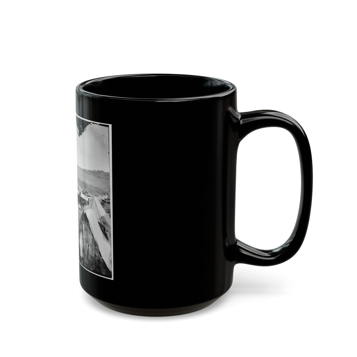 Fort Burnham, Va., Vicinity. Camp Of The 5th Pennsylvania Cavalry Near The Battlefield Of Oct. 29, 1864 (U.S. Civil War) Black Coffee Mug