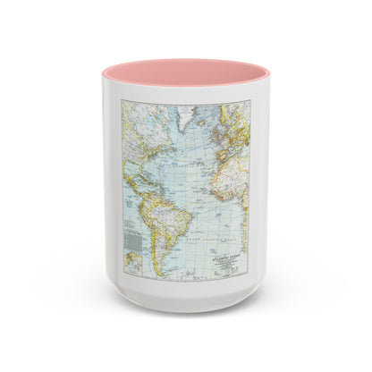 Atlantic Ocean (1941) (Map) Accent Coffee Mug