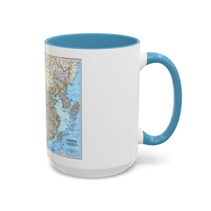 China 1 (1991) (Map) Accent Coffee Mug