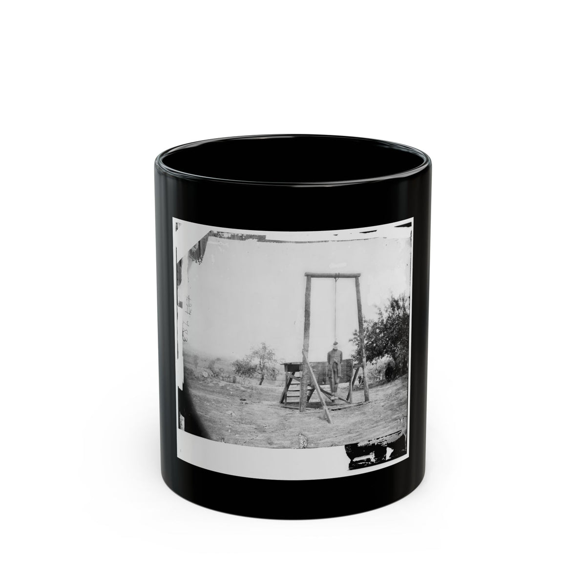 Petersburg, Va., Vicinity. The Execution Of William Johnson, Jordan's Farm (U.S. Civil War) Black Coffee Mug