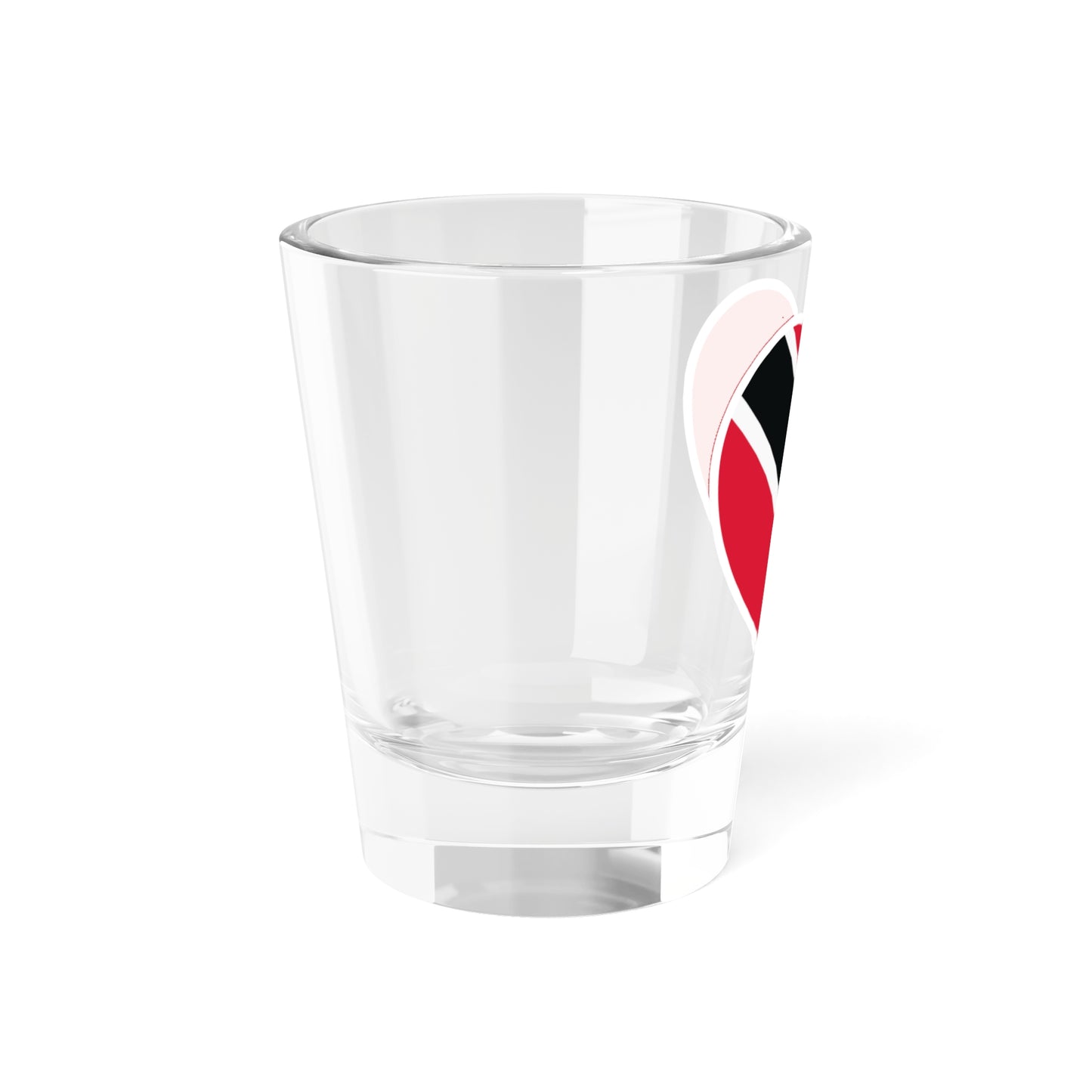 Trinidad and Tobago flag heart white (Trinidad and Tobago) Shot Glass 1.5oz