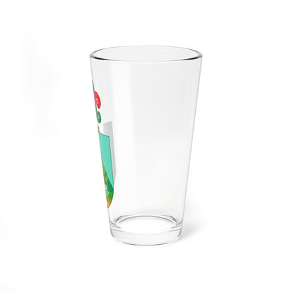Escudo Añorbe con casco (Spain) (Coat of Arms) Pint Glass 16oz