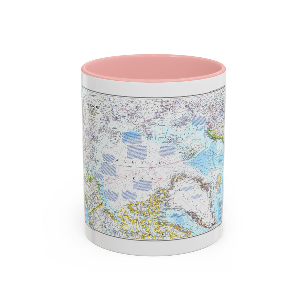 Arctic Ocean (1983) (Map) Accent Coffee Mug