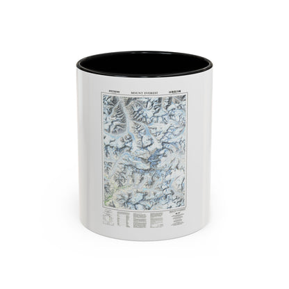 Mount Everest (1988) (Map) Accent Coffee Mug