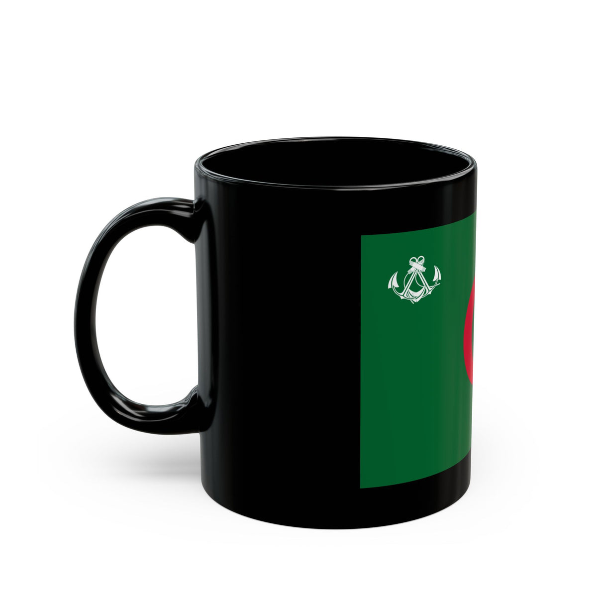 Naval Ensign of Algeria - Black Coffee Mug