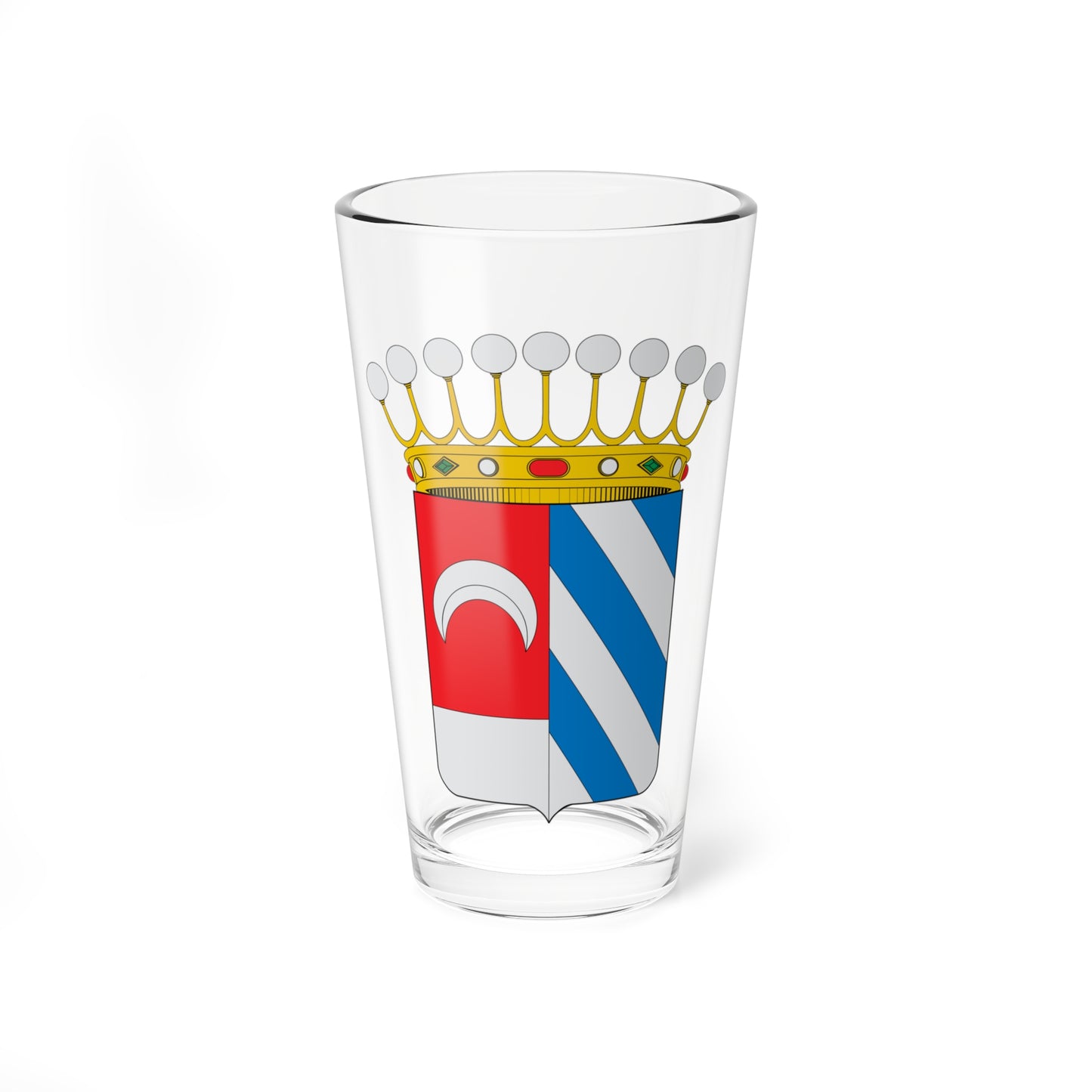 Escudo de Almonacid de la Sierra-Zaragoza (Spain) (Coat of Arms) Pint Glass 16oz