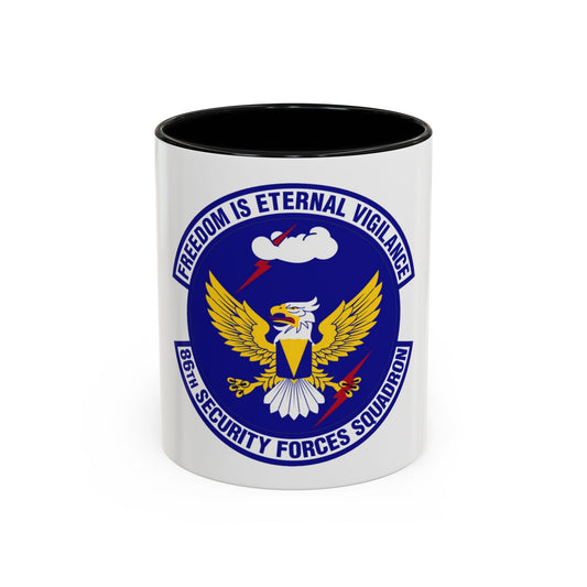86 Security Forces Squadron USAFE (U.S. Air Force) Accent Coffee Mug