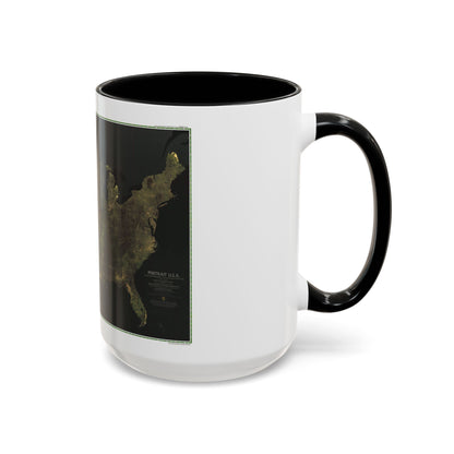 USA - Portrait U.S.A (1976) (Map) Accent Coffee Mug
