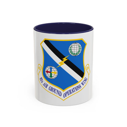 93d Air Ground Operations Wing Emblem (U.S. Air Force) Accent Coffee Mug