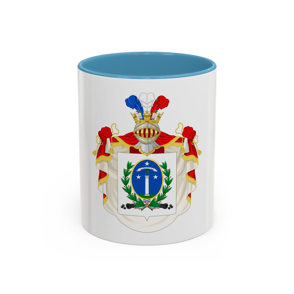 Ornamented Coat of Arms of Chile (1819-1834) Cerro Castillo Version - Accent Coffee Mug
