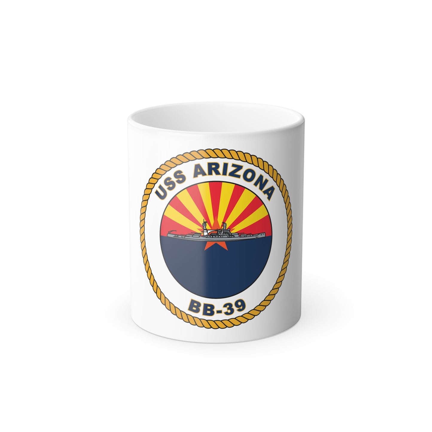 USS Arizona BB 39 (U.S. Navy) Color Changing Mug 11oz