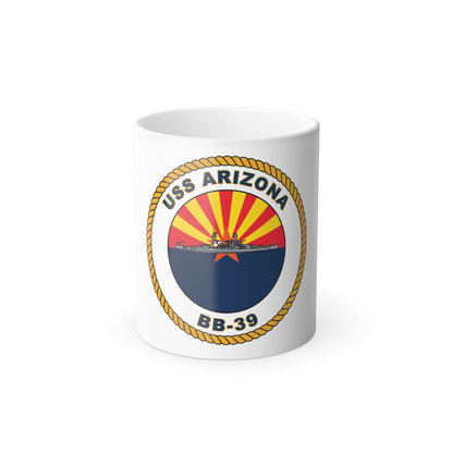 USS Arizona BB 39 (U.S. Navy) Color Changing Mug 11oz