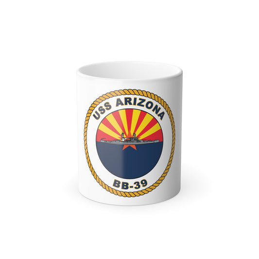 USS Arizona BB 39 (U.S. Navy) Color Changing Mug 11oz