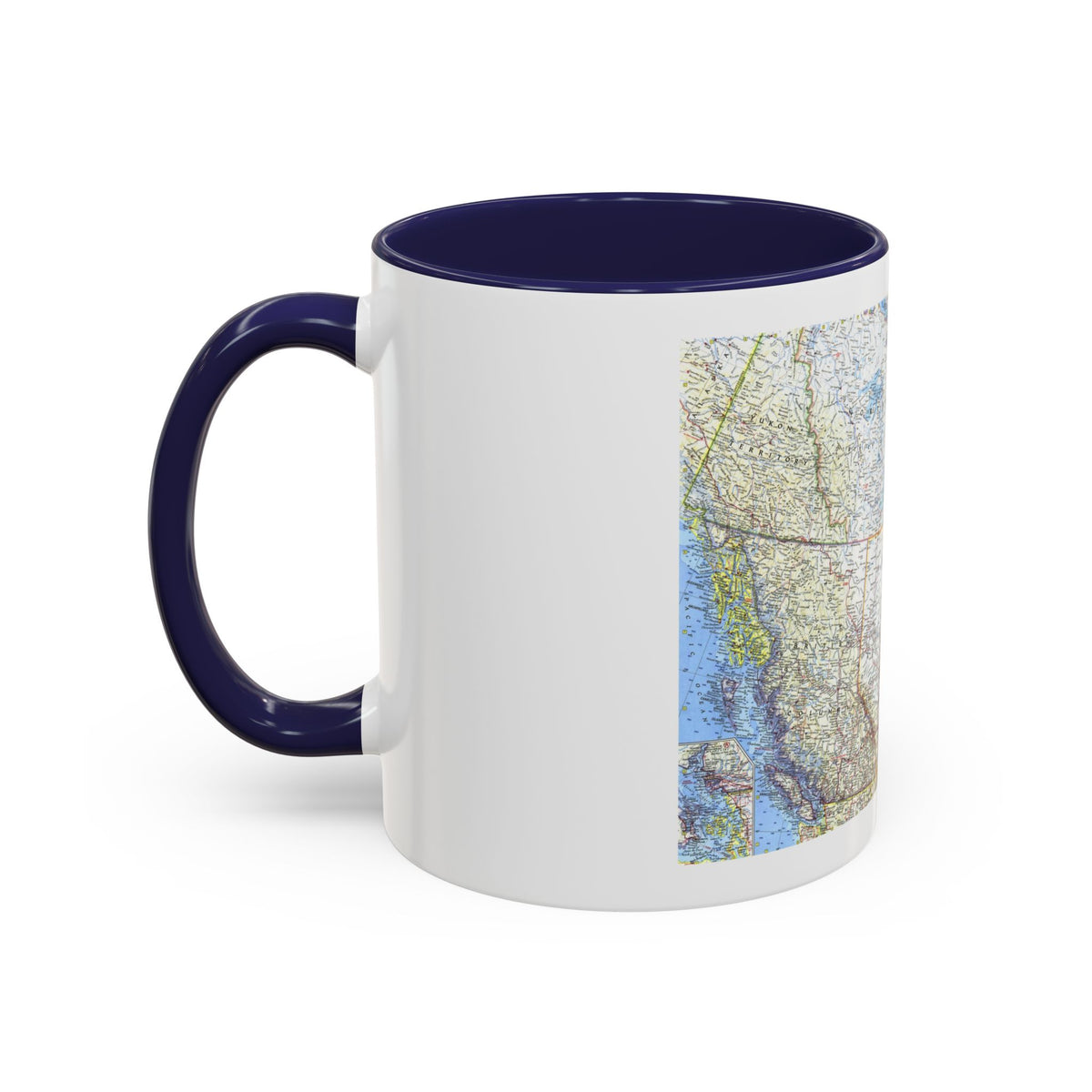 Canada - Western (1966) (Map) Accent Coffee Mug