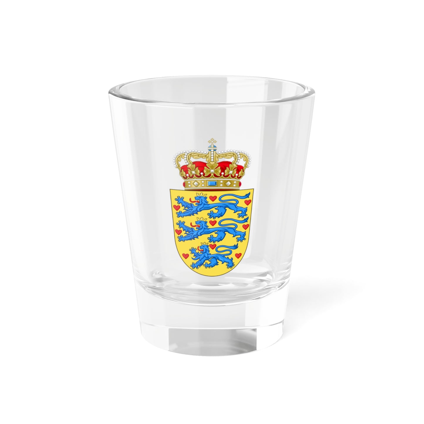 National Coat of arms of Denmark - Shot Glass 1.5oz