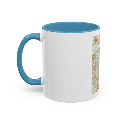 Germany (1959) (Map) Accent Coffee Mug