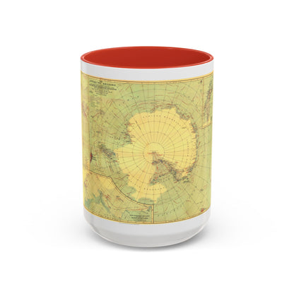 Antarctic Regions (1932) (Map) Accent Coffee Mug