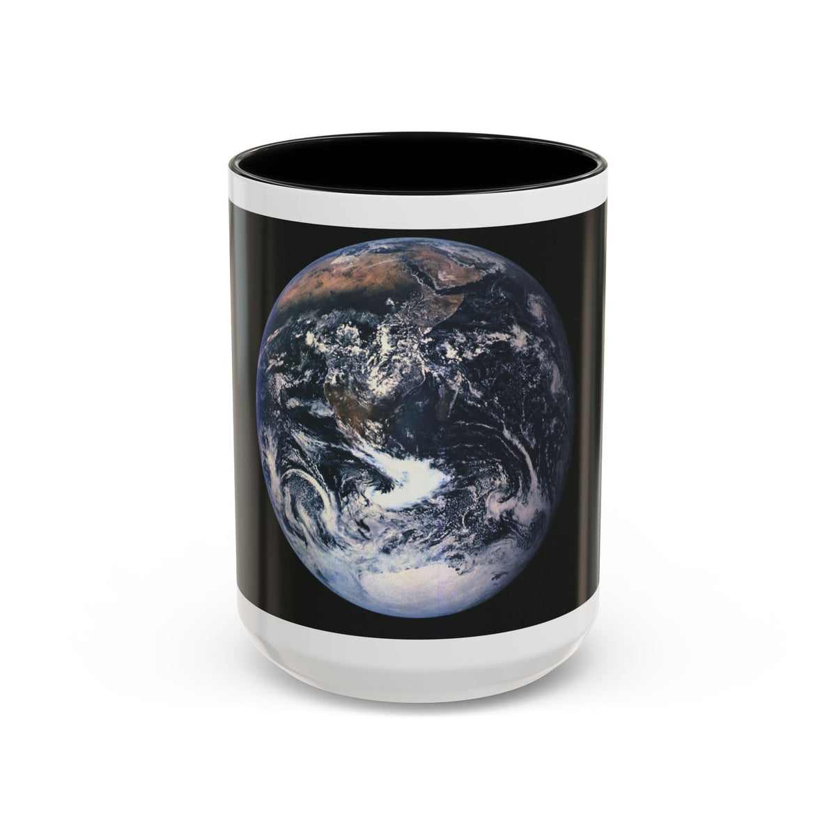 Space - Earth from Space (1973) (Map) Accent Coffee Mug