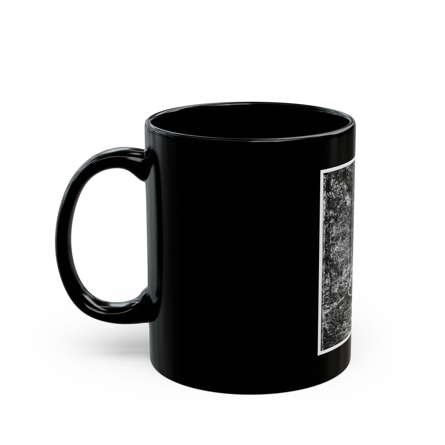Atlanta, Georgia (Vicinity). Woods Where Gen. James B. Mcpherson Was Killed, July 22, 1864 (U.S. Civil War) Black Coffee Mug