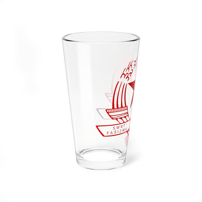 Emblem of the State Anti-fascist Council for the National Liberation of Croatia (Croatia) (Coat of Arms) Pint Glass 16oz