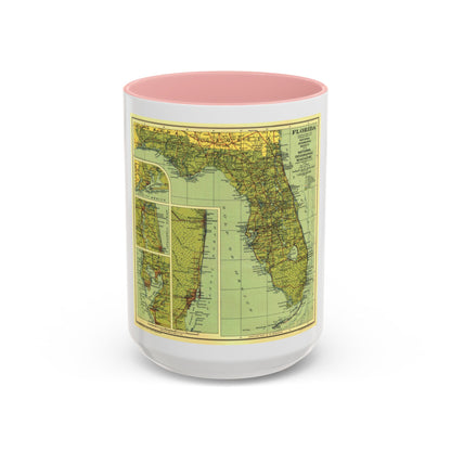 USA - Florida (1930) (Map) Accent Coffee Mug