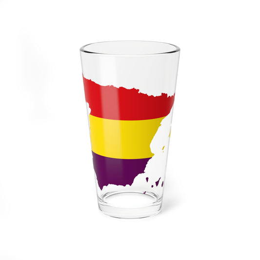 Spain with Second Spanish Republic Flag (Spain) Pint Glass 16oz