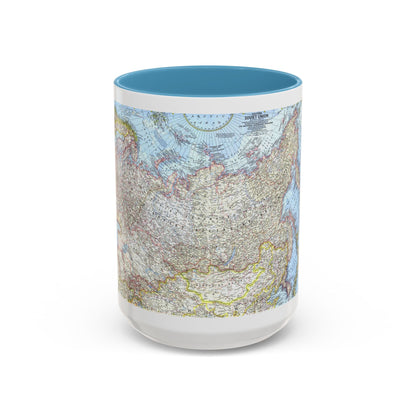Russia - Eastern Soviet Union (1967) (Map) Accent Coffee Mug