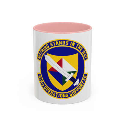 916th Operations Support Squadron (U.S. Air Force) Accent Coffee Mug