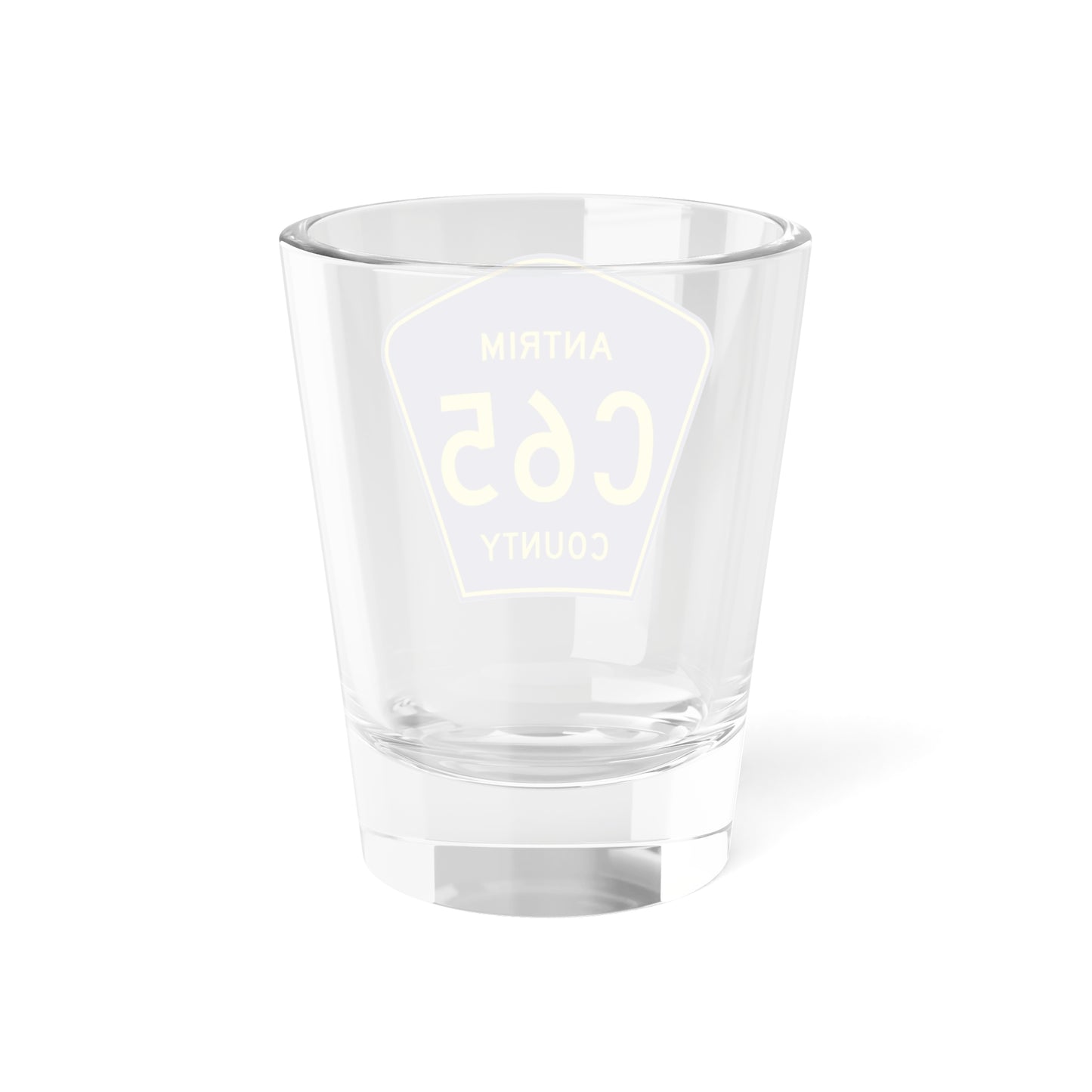 Antrim County C-65 (Michigan) (Road Sign) Shot Glass 1.5oz