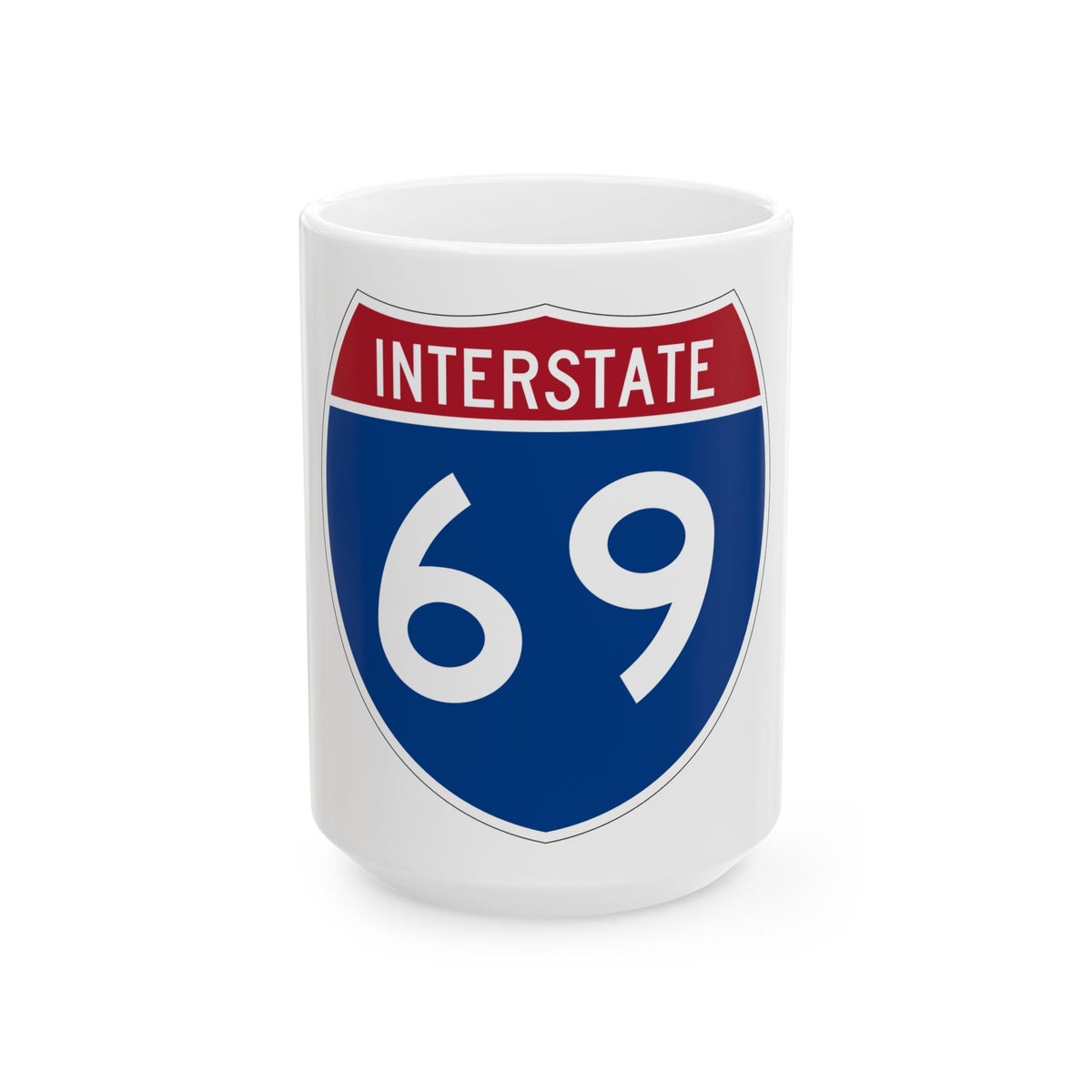 Interstate 69 (U.S. Highways) White Coffee Mug