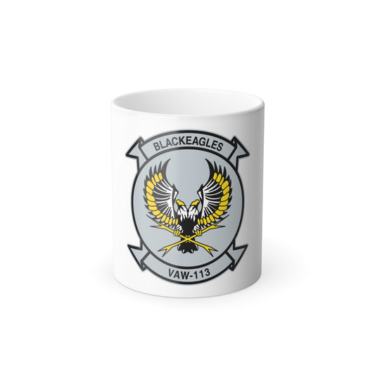 VAW 113 Blackeagles (U.S. Navy) Color Changing Mug 11oz