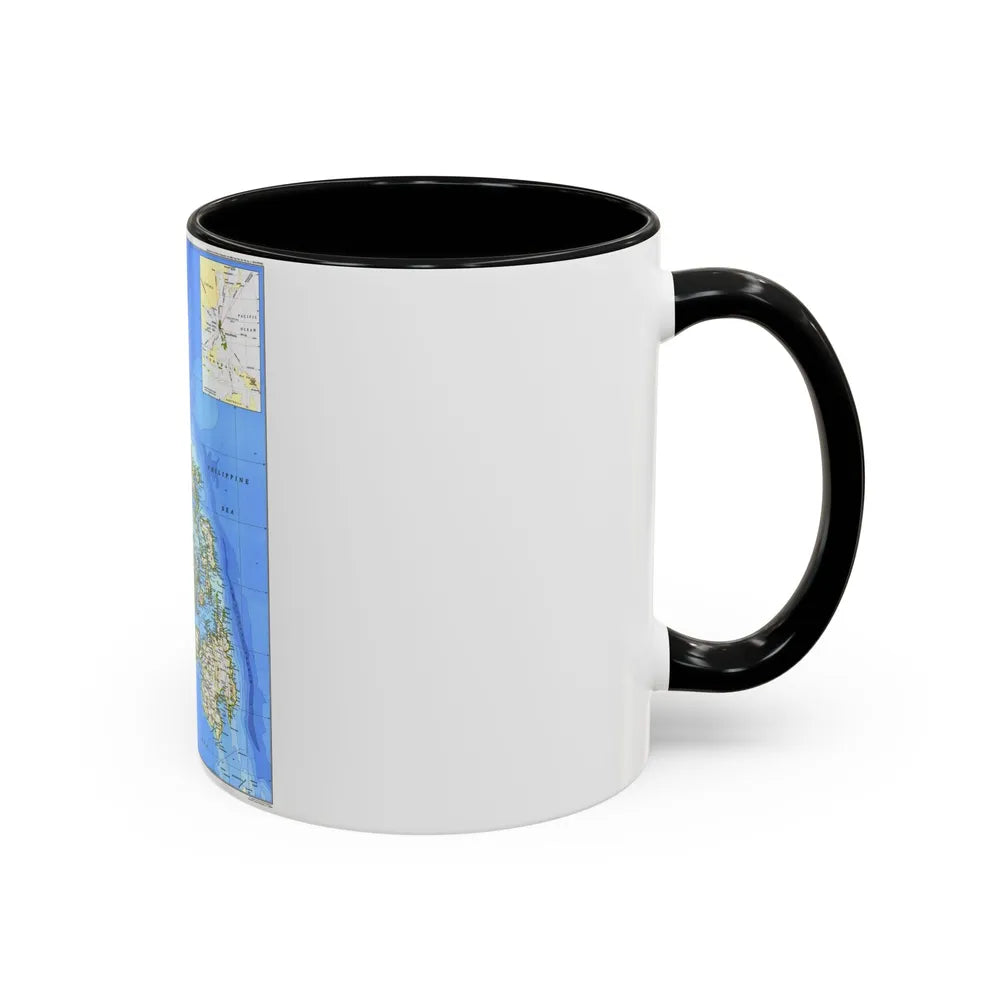 Philippines, The (1986) (Map) Accent Coffee Mug-Go Mug Yourself