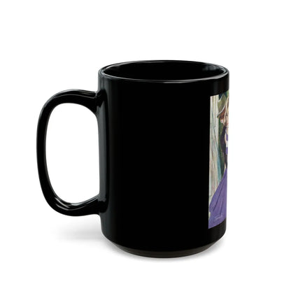 Dangerous Bluff by Thomas Walsh, The Saturday Evening Post, 1960 - Black Coffee Mug-Go Mug Yourself