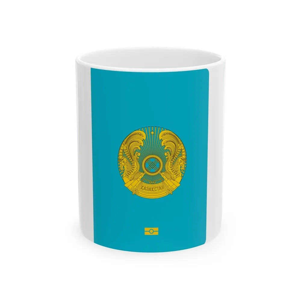 Kazakh Passport - White Coffee Mug-11oz-Go Mug Yourself