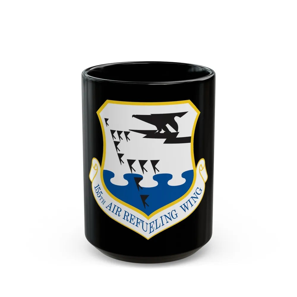 155th Air Refueling Wing (U.S. Air Force) Black Coffee Mug-15oz-Go Mug Yourself