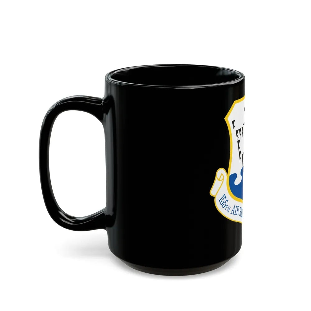 155th Air Refueling Wing (U.S. Air Force) Black Coffee Mug-Go Mug Yourself