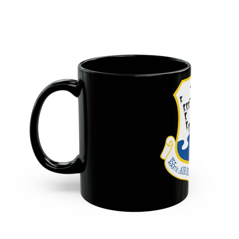 155th Air Refueling Wing (U.S. Air Force) Black Coffee Mug-Go Mug Yourself