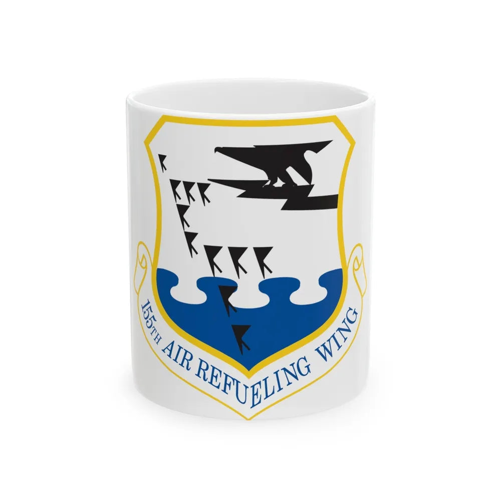 155th Air Refueling Wing (U.S. Air Force) White Coffee Mug-11oz-Go Mug Yourself