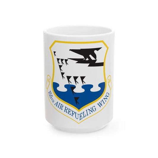 155th Air Refueling Wing (U.S. Air Force) White Coffee Mug-15oz-Go Mug Yourself