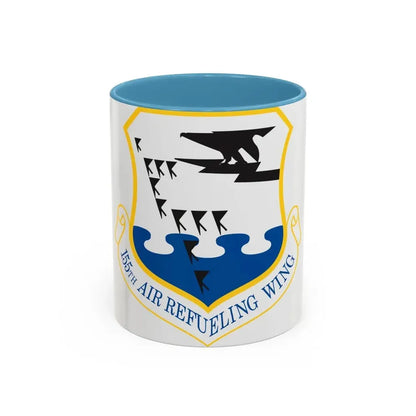 155th Air Refueling Wing (U.S. Air Force) Accent Coffee Mug 11oz Light Blue - Go Mug Yourself