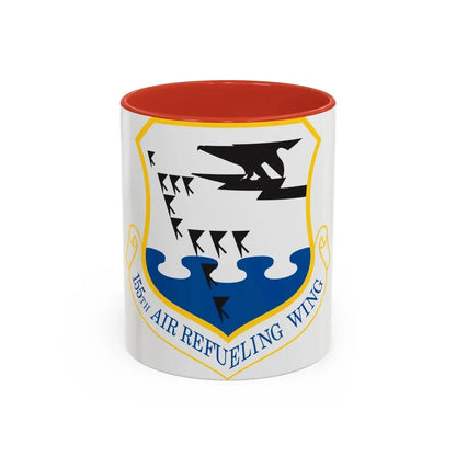 155th Air Refueling Wing (U.S. Air Force) Accent Coffee Mug 11oz Red - Go Mug Yourself