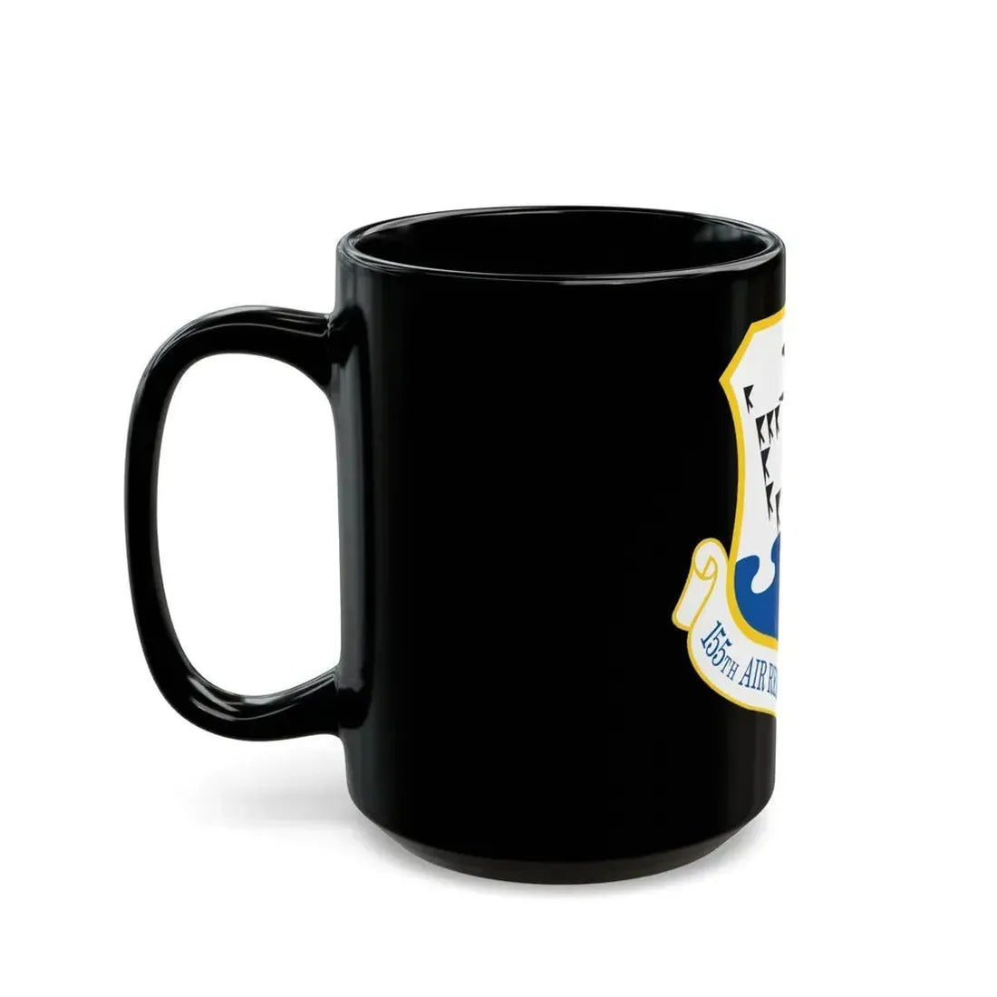 155th Air Refueling Wing (U.S. Air Force) Black Coffee Mug - Go Mug Yourself